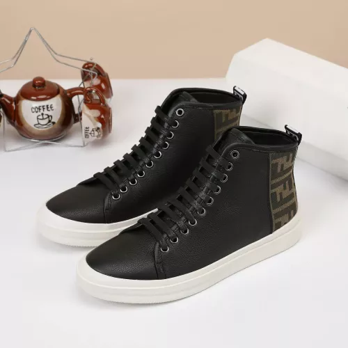 Cheap Fendi High Tops Casual Shoes For Men #1274037 Replica Wholesale [$76.00 USD] [ITEM#1274037] on Replica Fendi High Tops Casual Shoes