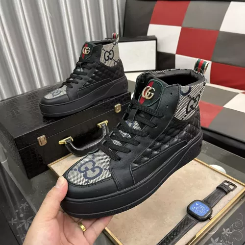 Cheap Gucci High Tops Shoes For Men #1274352 Replica Wholesale [$80.00 USD] [ITEM#1274352] on Replica Gucci High Tops Shoes