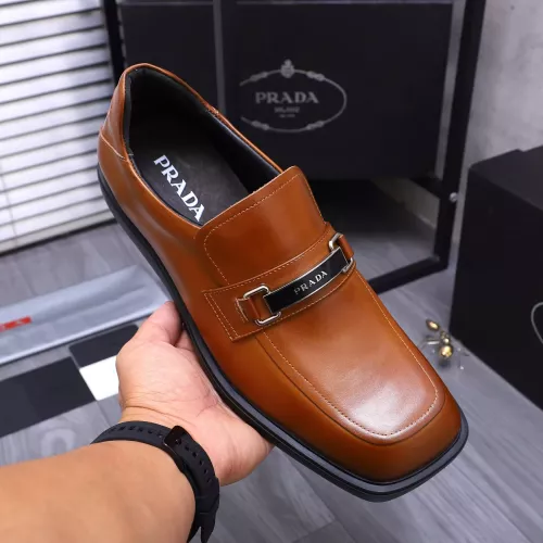 Cheap Prada Leather Shoes For Men #1274389 Replica Wholesale [$96.00 USD] [ITEM#1274389] on Replica Prada Leather Shoes