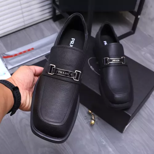 Cheap Prada Leather Shoes For Men #1274391 Replica Wholesale [$96.00 USD] [ITEM#1274391] on Replica Prada Leather Shoes