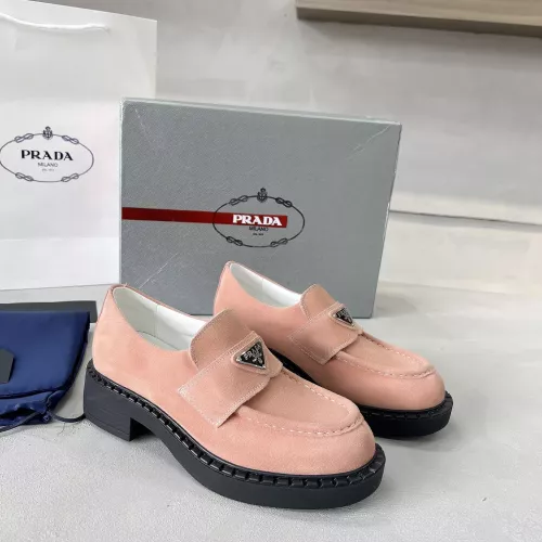 Cheap Prada Leather Shoes For Women #1274397 Replica Wholesale [$98.00 USD] [ITEM#1274397] on Replica Prada Leather Shoes