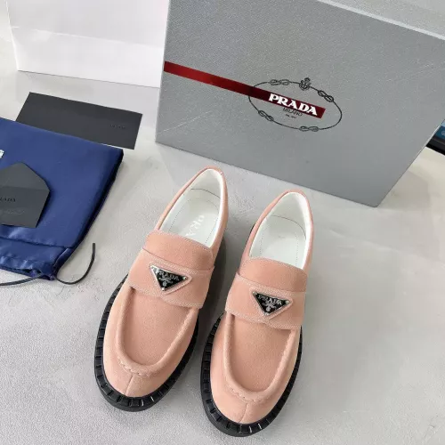 Cheap Prada Leather Shoes For Women #1274397 Replica Wholesale [$98.00 USD] [ITEM#1274397] on Replica Prada Leather Shoes