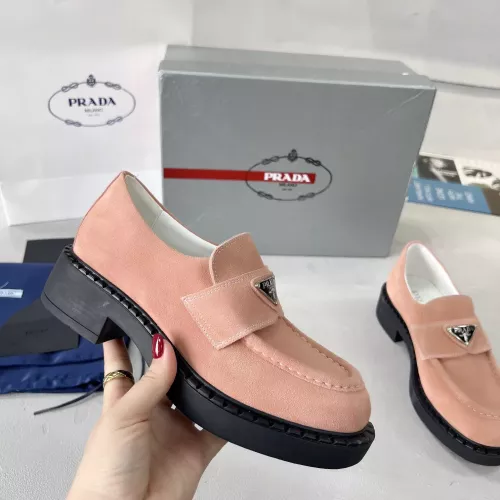 Cheap Prada Leather Shoes For Women #1274397 Replica Wholesale [$98.00 USD] [ITEM#1274397] on Replica Prada Leather Shoes