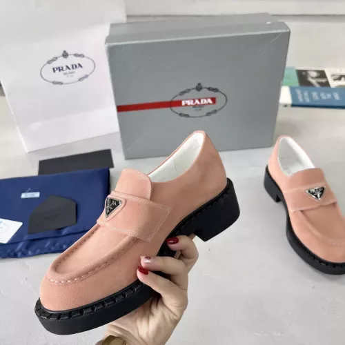 Cheap Prada Leather Shoes For Women #1274397 Replica Wholesale [$98.00 USD] [ITEM#1274397] on Replica Prada Leather Shoes