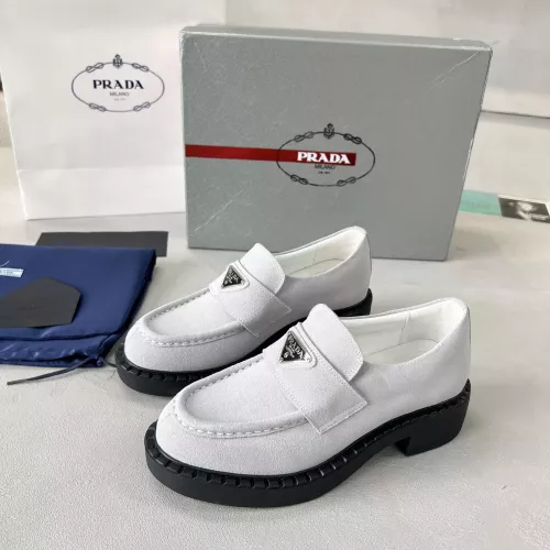 Cheap Prada Leather Shoes For Women #1274398 Replica Wholesale [$98.00 USD] [ITEM#1274398] on Replica Prada Leather Shoes