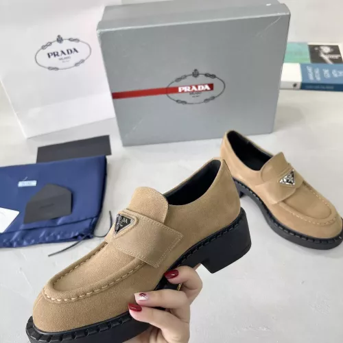 Cheap Prada Leather Shoes For Women #1274402 Replica Wholesale [$98.00 USD] [ITEM#1274402] on Replica Prada Leather Shoes