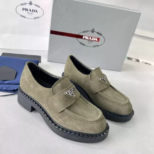 Cheap Prada Leather Shoes For Women #1274404 Replica Wholesale [$98.00 USD] [ITEM#1274404] on Replica Prada Leather Shoes