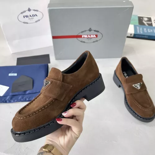 Cheap Prada Leather Shoes For Women #1274406 Replica Wholesale [$98.00 USD] [ITEM#1274406] on Replica Prada Leather Shoes