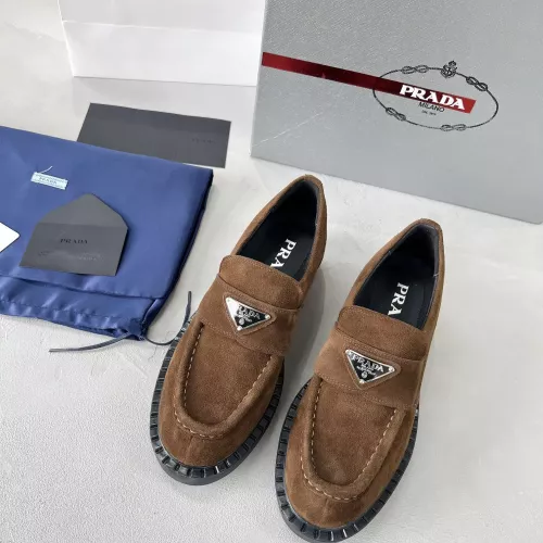 Cheap Prada Leather Shoes For Men #1274407 Replica Wholesale [$98.00 USD] [ITEM#1274407] on Replica Prada Leather Shoes