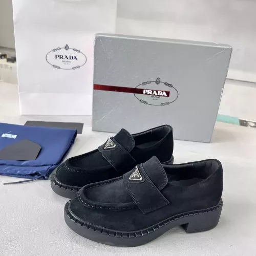 Cheap Prada Leather Shoes For Women #1274410 Replica Wholesale [$98.00 USD] [ITEM#1274410] on Replica Prada Leather Shoes