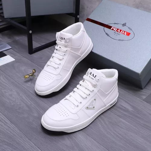 Cheap Prada High Top Shoes For Women #1274415 Replica Wholesale [$105.00 USD] [ITEM#1274415] on Replica Prada High Top Shoes