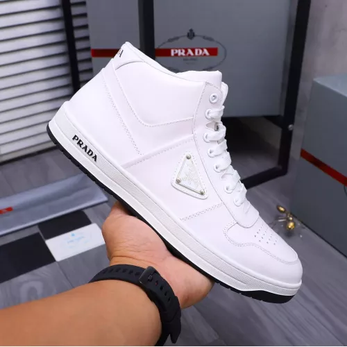 Cheap Prada High Top Shoes For Women #1274415 Replica Wholesale [$105.00 USD] [ITEM#1274415] on Replica Prada High Top Shoes