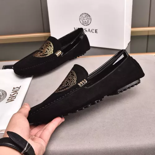 Cheap Versace Leather Shoes For Women #1274477 Replica Wholesale [$76.00 USD] [ITEM#1274477] on Replica Versace Leather Shoes