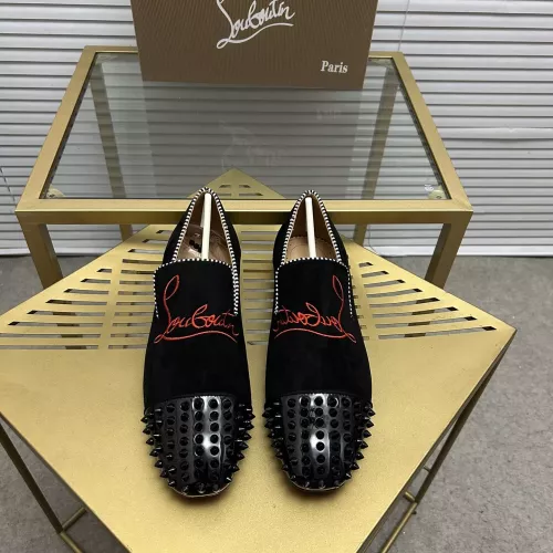 Cheap Christian Louboutin Leather Shoes For Men #1274579 Replica Wholesale [$92.00 USD] [ITEM#1274579] on Replica Christian Louboutin Leather Shoes