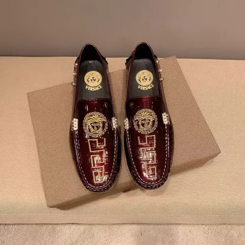 Cheap Versace Leather Shoes For Men #1274744 Replica Wholesale [$72.00 USD] [ITEM#1274744] on Replica Versace Leather Shoes