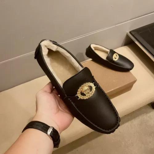 Cheap Versace Leather Shoes For Men #1274746 Replica Wholesale [$72.00 USD] [ITEM#1274746] on Replica Versace Leather Shoes