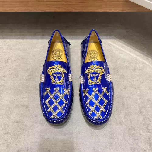 Cheap Versace Leather Shoes For Men #1274750 Replica Wholesale [$68.00 USD] [ITEM#1274750] on Replica Versace Leather Shoes