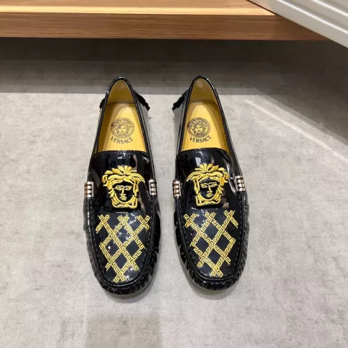 Cheap Versace Leather Shoes For Men #1274751 Replica Wholesale [$68.00 USD] [ITEM#1274751] on Replica Versace Leather Shoes