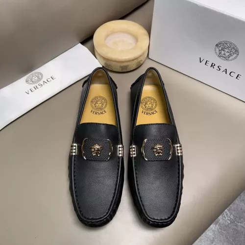 Cheap Versace Leather Shoes For Men #1274763 Replica Wholesale [$68.00 USD] [ITEM#1274763] on Replica Versace Leather Shoes