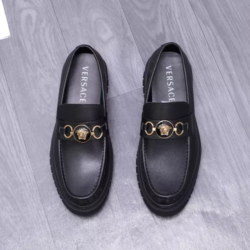 Cheap Versace Leather Shoes For Men #1275006 Replica Wholesale [$88.00 USD] [ITEM#1275006] on Replica Versace Leather Shoes