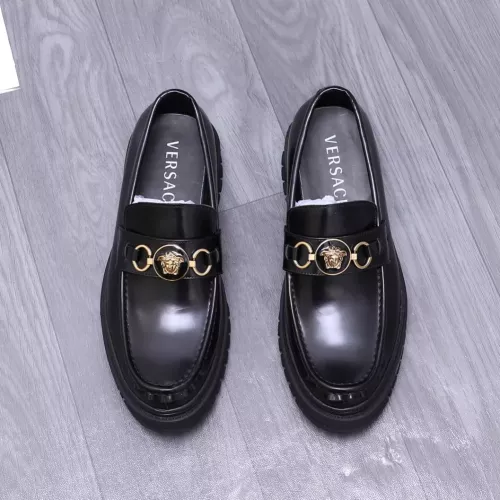 Cheap Versace Leather Shoes For Men #1275007 Replica Wholesale [$88.00 USD] [ITEM#1275007] on Replica Versace Leather Shoes