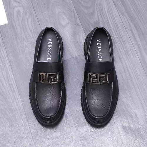 Cheap Versace Leather Shoes For Men #1275008 Replica Wholesale [$88.00 USD] [ITEM#1275008] on Replica Versace Leather Shoes