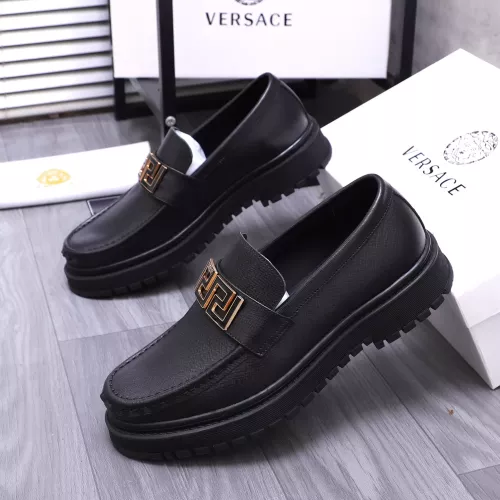 Cheap Versace Leather Shoes For Men #1275008 Replica Wholesale [$88.00 USD] [ITEM#1275008] on Replica Versace Leather Shoes