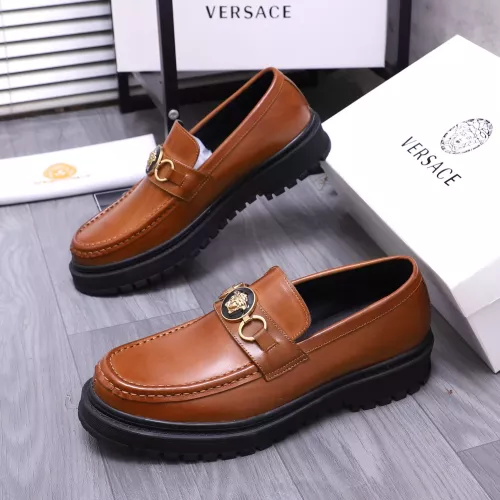 Cheap Versace Leather Shoes For Men #1275016 Replica Wholesale [$88.00 USD] [ITEM#1275016] on Replica Versace Leather Shoes