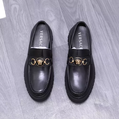 Cheap Versace Leather Shoes For Men #1275017 Replica Wholesale [$88.00 USD] [ITEM#1275017] on Replica Versace Leather Shoes