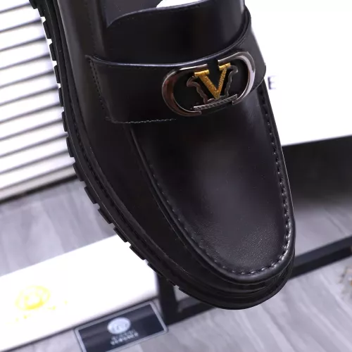 Cheap Versace Leather Shoes For Men #1275018 Replica Wholesale [$88.00 USD] [ITEM#1275018] on Replica Versace Leather Shoes