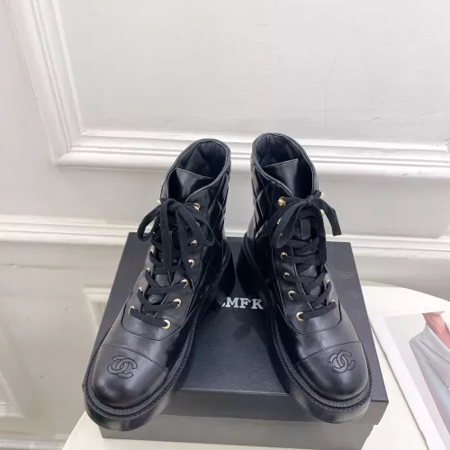 Cheap Chanel Boots For Women #1275179 Replica Wholesale [$135.00 USD] [ITEM#1275179] on Replica Chanel Boots