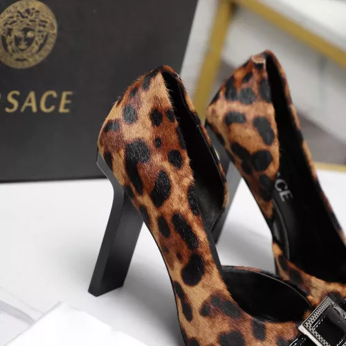 Cheap Versace High-Heeled Shoes For Women #1275359 Replica Wholesale [$118.00 USD] [ITEM#1275359] on Replica Versace High-Heeled Shoes