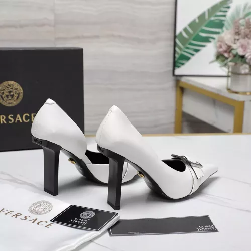 Cheap Versace High-Heeled Shoes For Women #1275360 Replica Wholesale [$118.00 USD] [ITEM#1275360] on Replica Versace High-Heeled Shoes