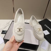 Cheap Chanel Leather Shoes For Women #1266969 Replica Wholesale [$92.00 USD] [ITEM#1266969] on Replica Chanel Leather Shoes