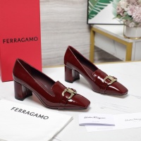 Cheap Salvatore Ferragamo High-Heeled Shoes For Women #1267142 Replica Wholesale [$108.00 USD] [ITEM#1267142] on Replica Salvatore Ferragamo High-Heeled Shoes