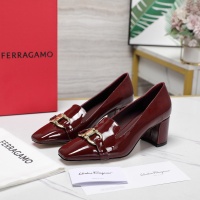 Cheap Salvatore Ferragamo High-Heeled Shoes For Women #1267142 Replica Wholesale [$108.00 USD] [ITEM#1267142] on Replica Salvatore Ferragamo High-Heeled Shoes