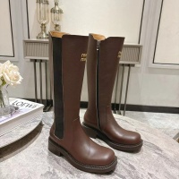 Cheap MIU MIU Boots For Women #1267225 Replica Wholesale [$145.00 USD] [ITEM#1267225] on Replica MIU MIU Boots