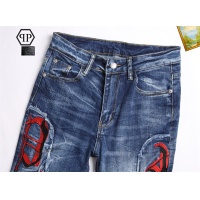 Cheap Philipp Plein PP Jeans For Men #1268147 Replica Wholesale [$48.00 USD] [ITEM#1268147] on Replica Philipp Plein PP Jeans