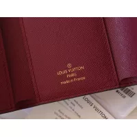 Cheap Louis Vuitton AAA Quality Wallets In Burgundy #1271133 Replica Wholesale [$85.00 USD] [ITEM#1271133] on Replica Louis Vuitton AAA+ Quality Wallets