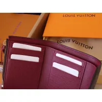 Cheap Louis Vuitton AAA Quality Wallets In Burgundy #1271133 Replica Wholesale [$85.00 USD] [ITEM#1271133] on Replica Louis Vuitton AAA+ Quality Wallets