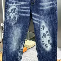 Cheap Philipp Plein PP Jeans For Men #1271962 Replica Wholesale [$76.00 USD] [ITEM#1271962] on Replica Philipp Plein PP Jeans