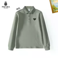 Prada T-Shirts Long Sleeved For Men #1272396