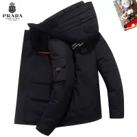 Cheap Prada Down Feather Coat Long Sleeved For Men #1272529 Replica Wholesale [$82.00 USD] [ITEM#1272529] on Replica Prada Down Feather Coat