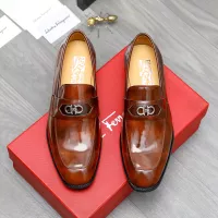 Cheap Salvatore Ferragamo Leather Shoes For Men #1273435 Replica Wholesale [$82.00 USD] [ITEM#1273435] on Replica Salvatore Ferragamo Leather Shoes