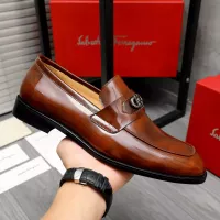 Cheap Salvatore Ferragamo Leather Shoes For Men #1273435 Replica Wholesale [$82.00 USD] [ITEM#1273435] on Replica Salvatore Ferragamo Leather Shoes