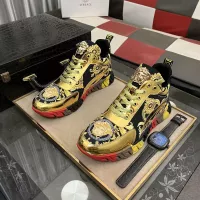 Cheap Versace High Tops Shoes For Men #1273556 Replica Wholesale [$80.00 USD] [ITEM#1273556] on Replica Versace High Tops Shoes