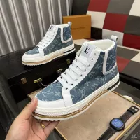 Cheap Louis Vuitton High Tops Shoes For Men #1273795 Replica Wholesale [$80.00 USD] [ITEM#1273795] on Replica Louis Vuitton High Tops Shoes