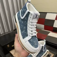 Cheap Louis Vuitton High Tops Shoes For Men #1273795 Replica Wholesale [$80.00 USD] [ITEM#1273795] on Replica Louis Vuitton High Tops Shoes