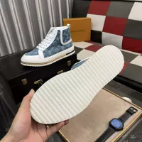 Cheap Louis Vuitton High Tops Shoes For Men #1273795 Replica Wholesale [$80.00 USD] [ITEM#1273795] on Replica Louis Vuitton High Tops Shoes