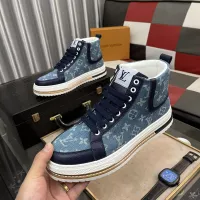 Cheap Louis Vuitton High Tops Shoes For Men #1273796 Replica Wholesale [$80.00 USD] [ITEM#1273796] on Replica Louis Vuitton High Tops Shoes